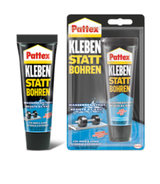 Pattex Montagekleber Kleben statt Bohren Wasserresistent 142g, 2208069